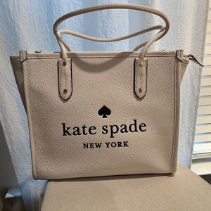 KATE SPADE Pebble Leather Zipper Top Tote NWOT